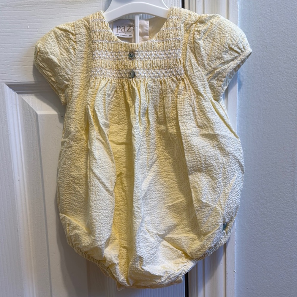 Paz Rodriguez Smocked Romper 6M